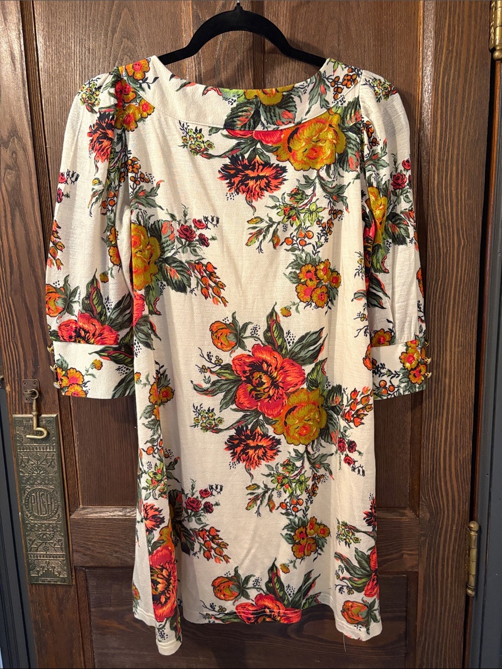 Orion London White Midi Dress with Pink & Yellow Floral Print - Picture 6 of 6